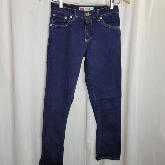 Levi's Dark Wash 502 Taper Fit, Size 14, 27x27 - Picture 2 of 9